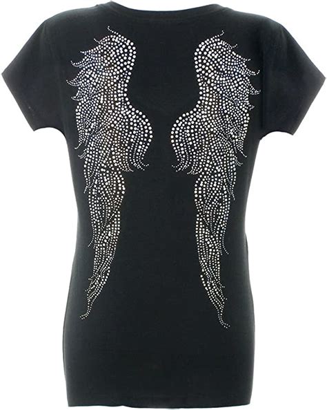 angel wings on back of shirt